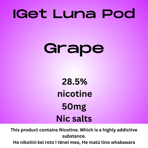 Iget Luna Pod Grape 28.5mg Nicotine