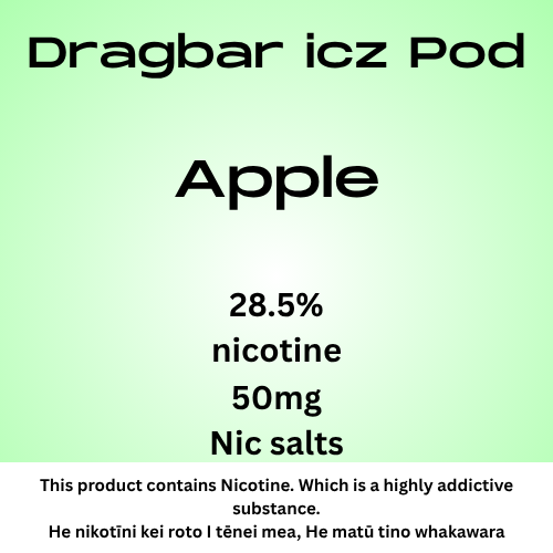Dragbar Icz Max Pod Apple 28.5mg/ml Nicotine