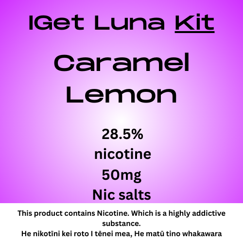 Iget Luna Kit Caramel Lemon 28.5mg Nicotine