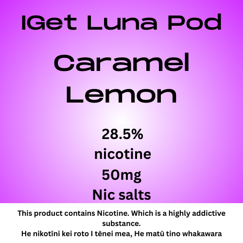 Iget Luna Pod Caramel Lemon 28.5mg Nicotine
