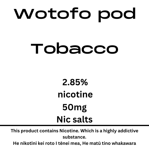 Wotofo Nexpod Tobacco Pod 40mg Nic Tote