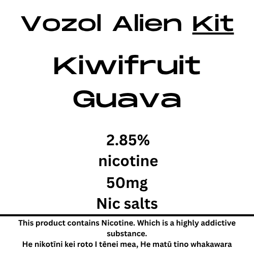 Vozol Alien Luxe Kit Kiwifruit Guava 25mg/ml Nicotine
