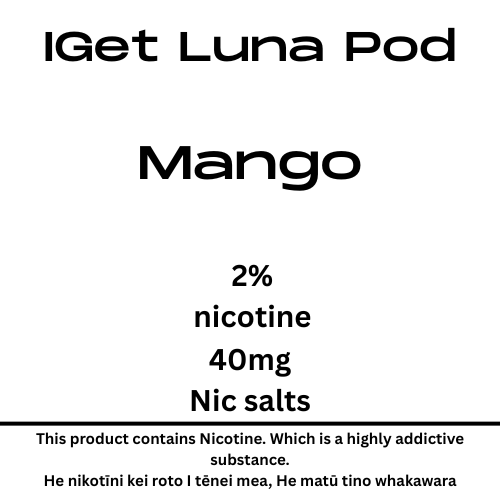 Iget Luna Pod Mango 20mg/ml Nicotine