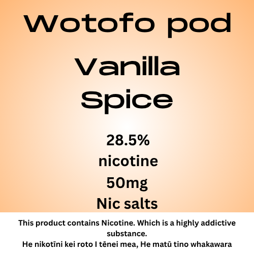 Wotofo Nexpod Pod Vanilla Spice 40mg Nic Salt