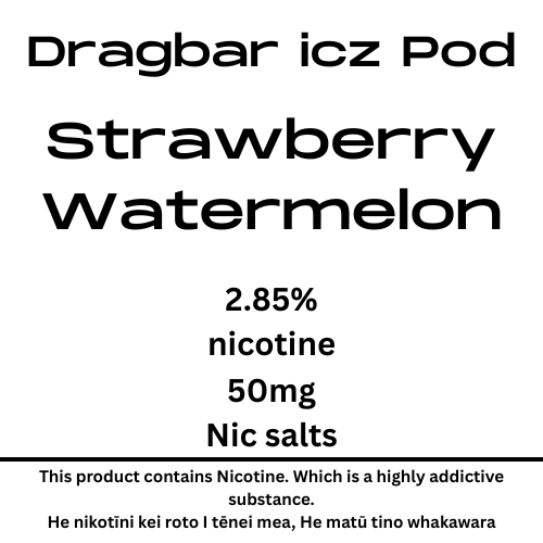 Dragbar Icz Max Pod Strawberry Watermelon 28.5mg/ml Nicotine
