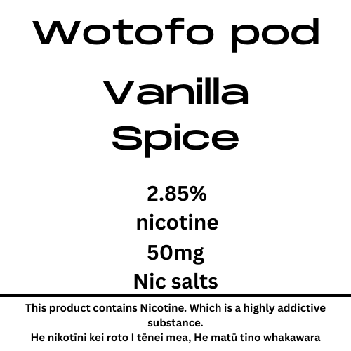 Wotofo Nexpod Vanilla Spice Pod 40mg Nic Tote
