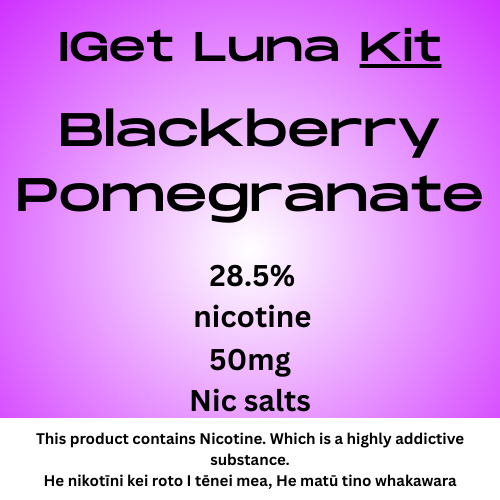 Iget Luna Kit Blackberry Pomegranate 28.5mg Nicotine