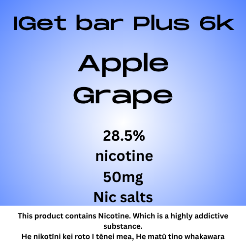Iget Bar Plus Pod Apple Grape 20mg Nic Tote