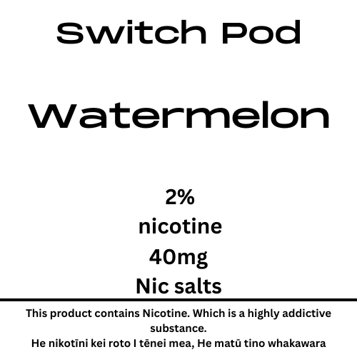 Switch Watermelon 40mg Nic Salt Pod