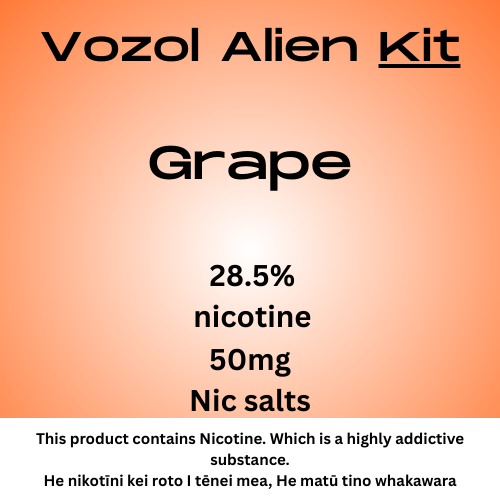 Vozol Alien Luxe Kit Grape 25mg/ml Nicotine