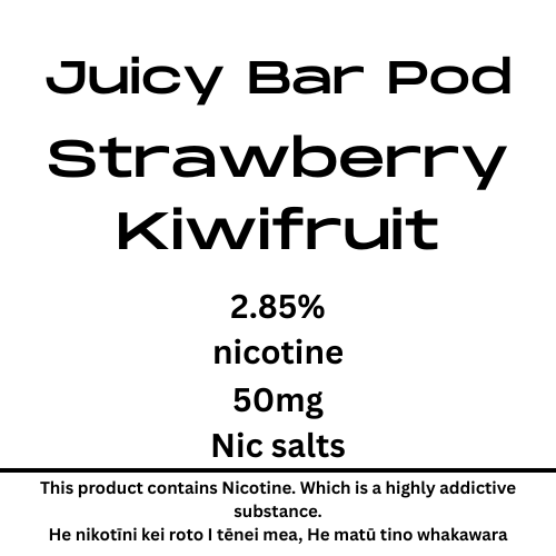 Wai Pod Huka Strawberry Kiwi 50mg Tote Nic