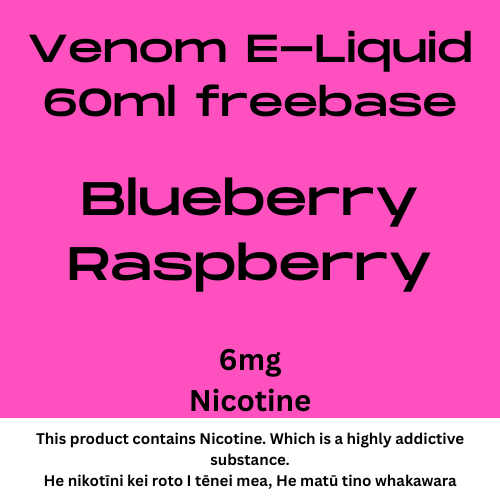 Venom 6mg Blueberry Raspberry 60ml
