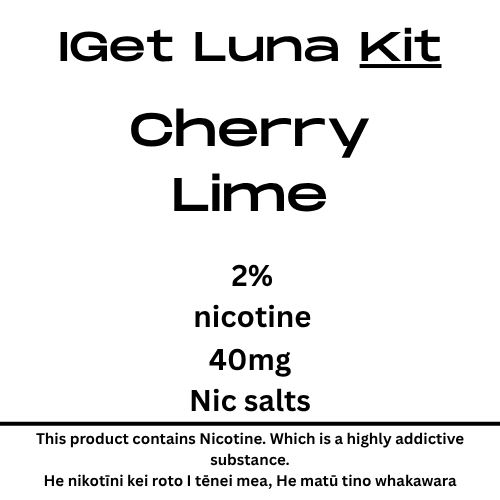 Iget Luna Kit Cherry Lime 20mg/ml Nicotine