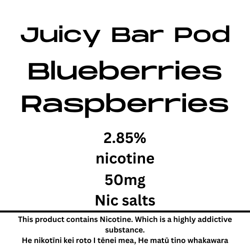 Paaraka wai Pod Blueberries Rahipere 50mg Tote Nic