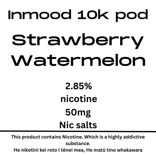 Inmood Strawberry Merengi 10k 40mg Nic Tote Pod