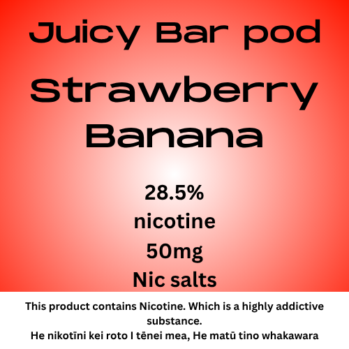 Juicy Bar Pod Strawberry Banana 50mg Nic Salt