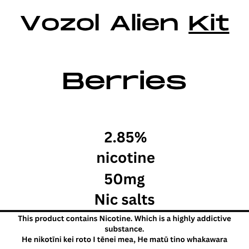 Vozol Alien Luxe Kit Berries 25mg/ml Nicotine