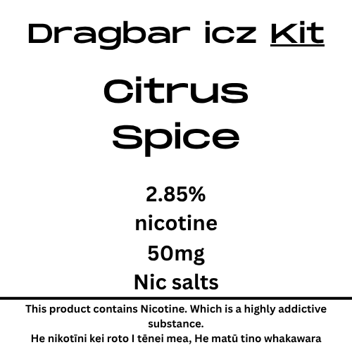 Dragbar Icz Max Kit Citrus Spice 28.5mg/ml Nicotine