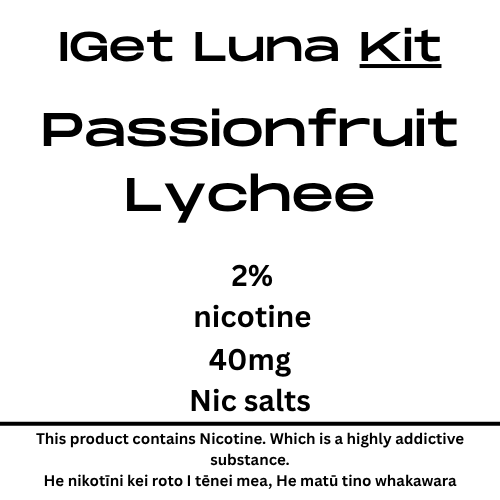 Iget Luna Kit Passionfruit Lychee 20mg/ml Nicotine