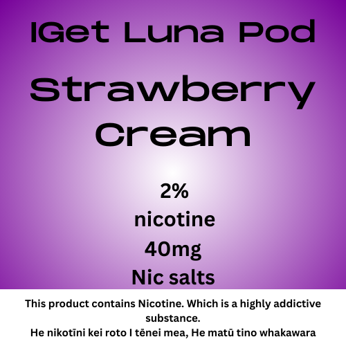 Iget Luna Pod Strawberry Cream 20mg/ml Nicotine