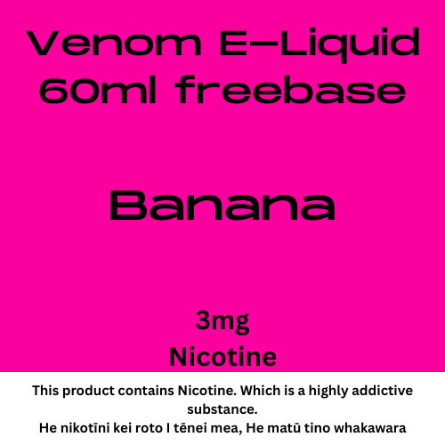 Venom 3mg Banana Custard 60ml