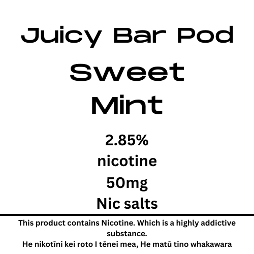 Juicy Bar Pod Sweet Mint 50mg Nic Tote