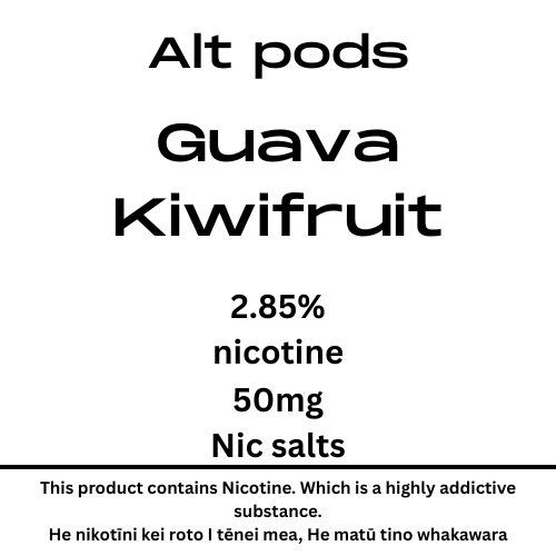 Alt Nu Pods Guava Kiwifruit 2.85% Nicotine