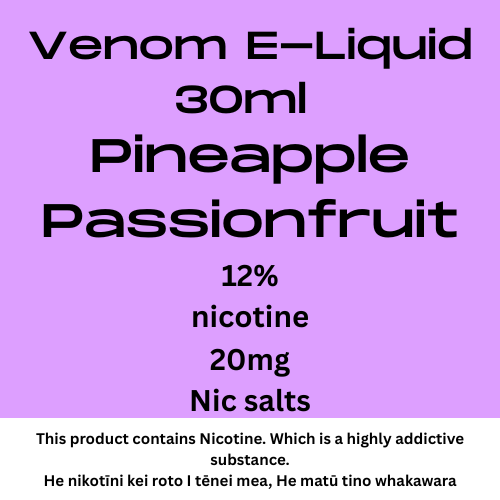 Venom 20mg Pineapple Passionfruit