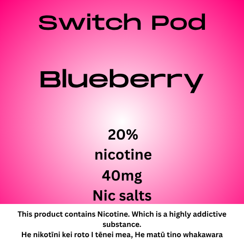 Switch Blueberry 40mg Nic Salt Pod