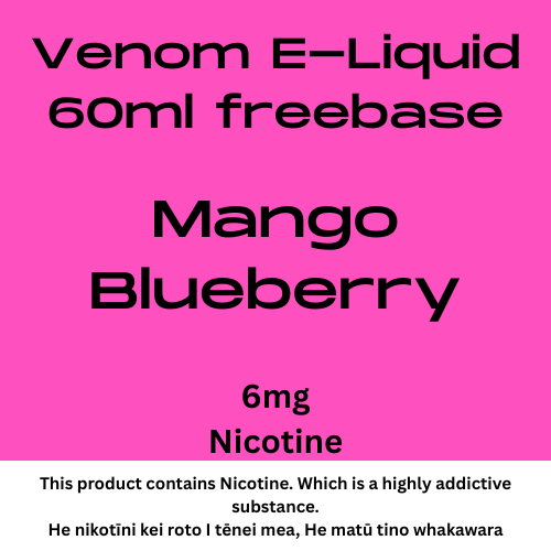Venom 60ml 6mg Mango Blueberry