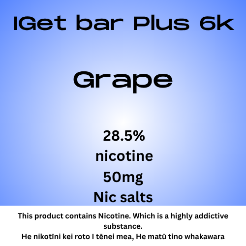 Iget Bar Plus Pod Grape 20mg Nicotine