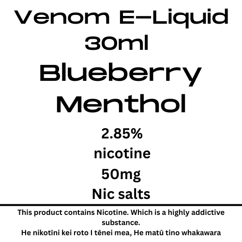 Venom 50mg Blueberry Menthol