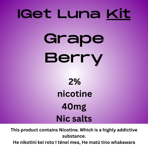 Iget Luna Kit Grape Berry 20mg/ml Nicotine