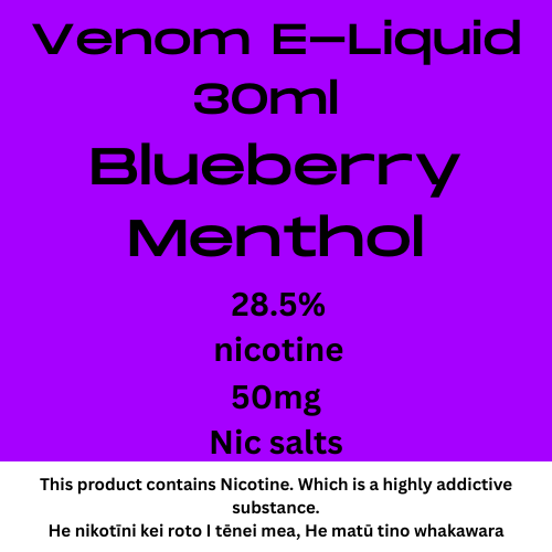 Venom 50mg Blueberry Menthol