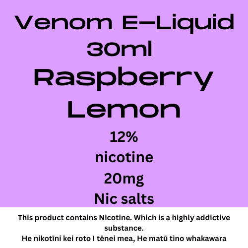 Venom 20mg Raspberry Lemon