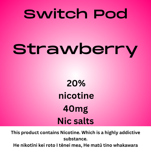 Switch Strawberry 40mg Nic Salt Pod