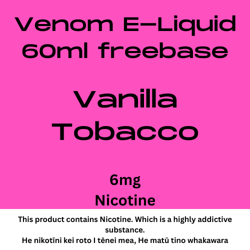 Venom 6mg Vanilla Tobacco 60ml