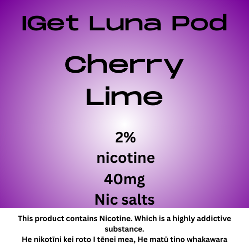 Iget Luna Pod Cherry Lime 20mg/ml Nicotine