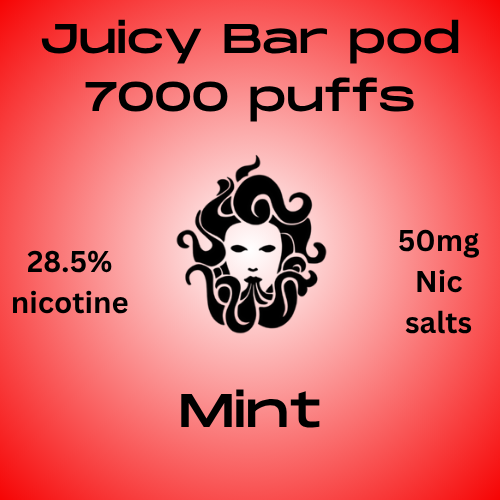 Juicy Bar Pod Mint 50mg Nic Tote