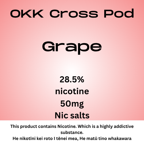 OKK Grape 30mg Nic Salt Pod 5000 Puff