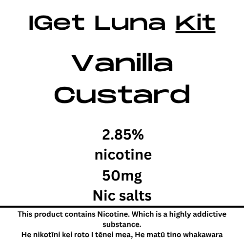 Iget Luna Kit Vanailla Custard 28.5mg Nicotine