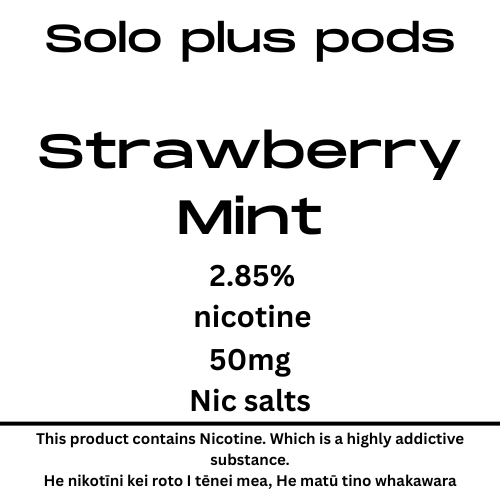Solo Plus Pod Strawberry Mint 28.5mg/ml Nicotine