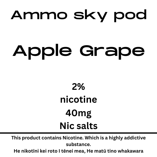 Ammo Sky Pod Apple Grape 20mg/ml Nicotine