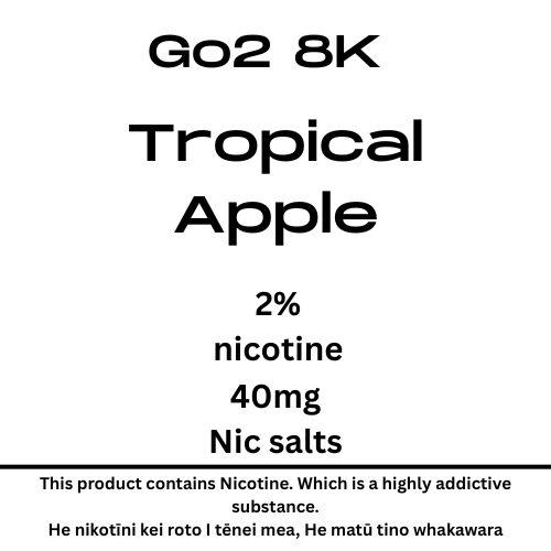 Go2 8K Pod Tropical Apple 20mg/ml Nicotine
