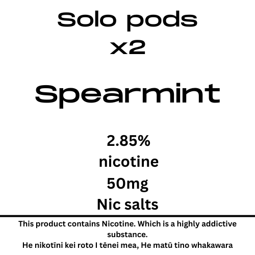 Solo Pods Spearment 2.85% Nicotine (New SKU)