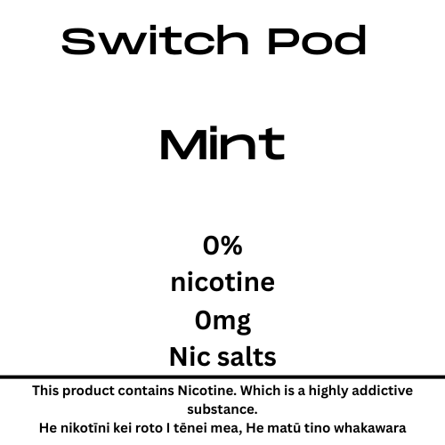 Switch Mint 0mg Nic Salt Pod