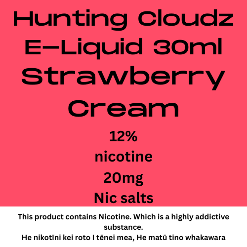 Hunting Clouds Strawberry Cream 20mg nic salt 30ml