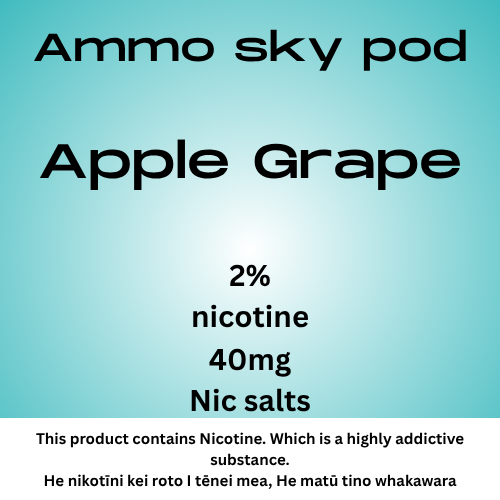 Ammo Sky Pod Apple Grape 20mg/ml Nicotine