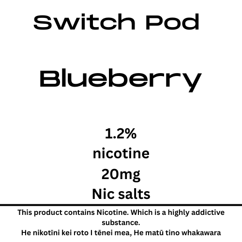 Switch Bluberry 20mg Nic Salt Pod