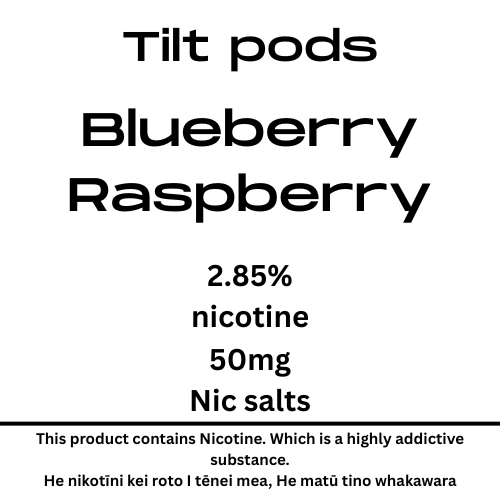 TILT Prefilled Pod Blueberry Raspberry 50mg Nic Salt